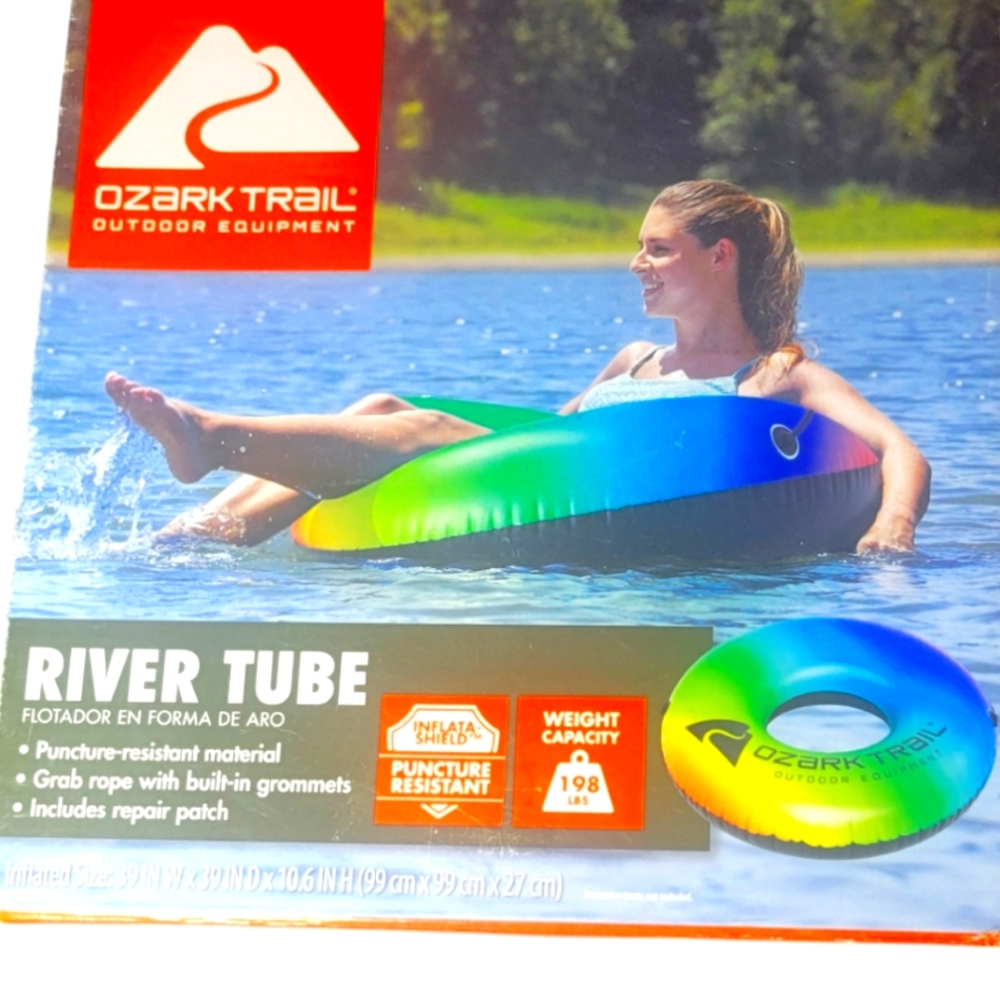 Ozark Trail River Tubes 39" x 39" X 10.6" Swimming Inflatable, Pool Float - NEW
